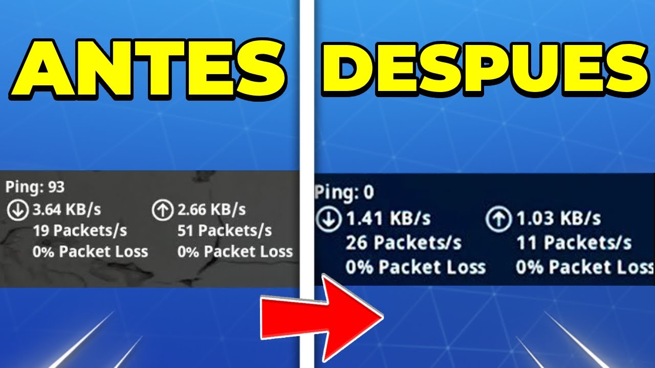 Cómo BAJAR el PING en FORTNITE y MEJORAR tu CONEXIÓN a INTERNET para REDUCIR el LAG!