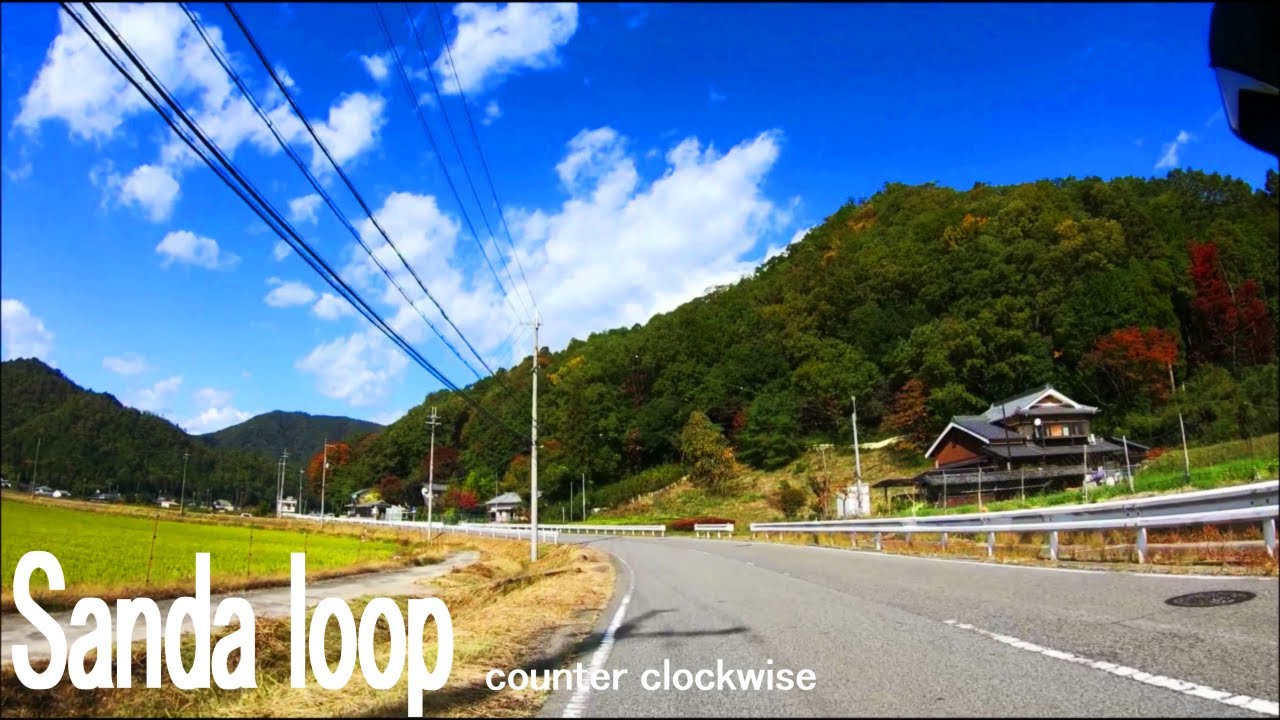🚴🎵45 min indoor cycling Japan workouts video with music🚴 [Sanda loop]