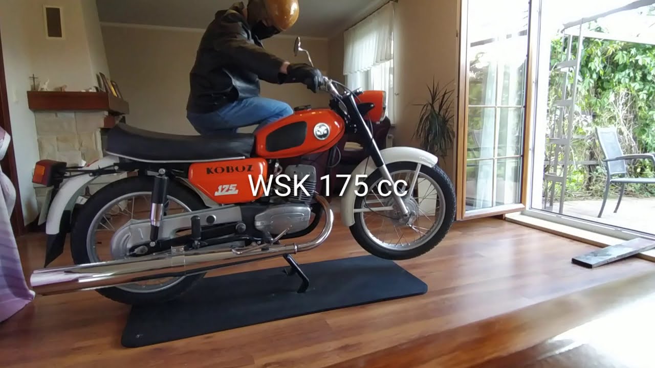WSK 175 cm3, Kobuz - wyjazd n&oacute;wką po odbudowie - rocznik 1976 z SALONU