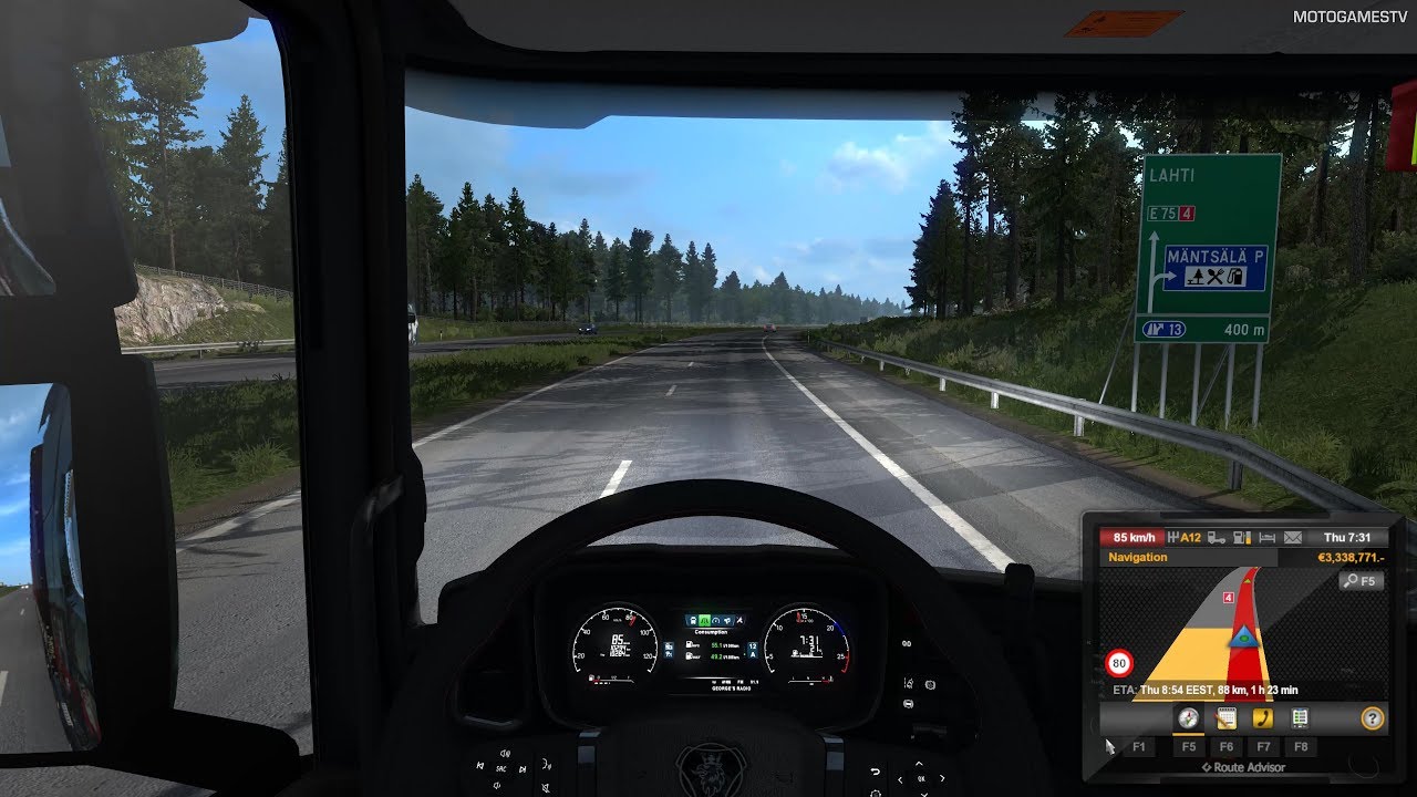 Euro Truck Simulator 2 - Helsinki to Lahti (Beyond the Baltic Sea) [4K 60FPS]