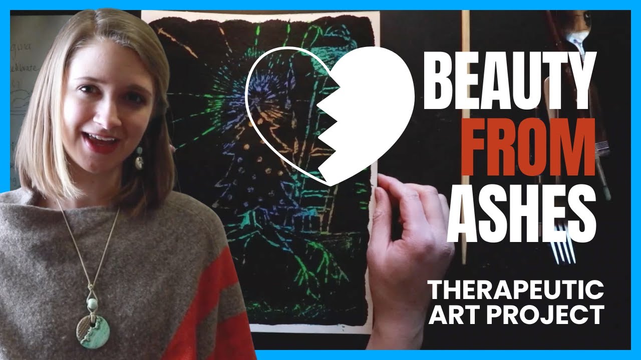 How to make homemade scratch art + Therapeutic Project for GRIEF/LOSS