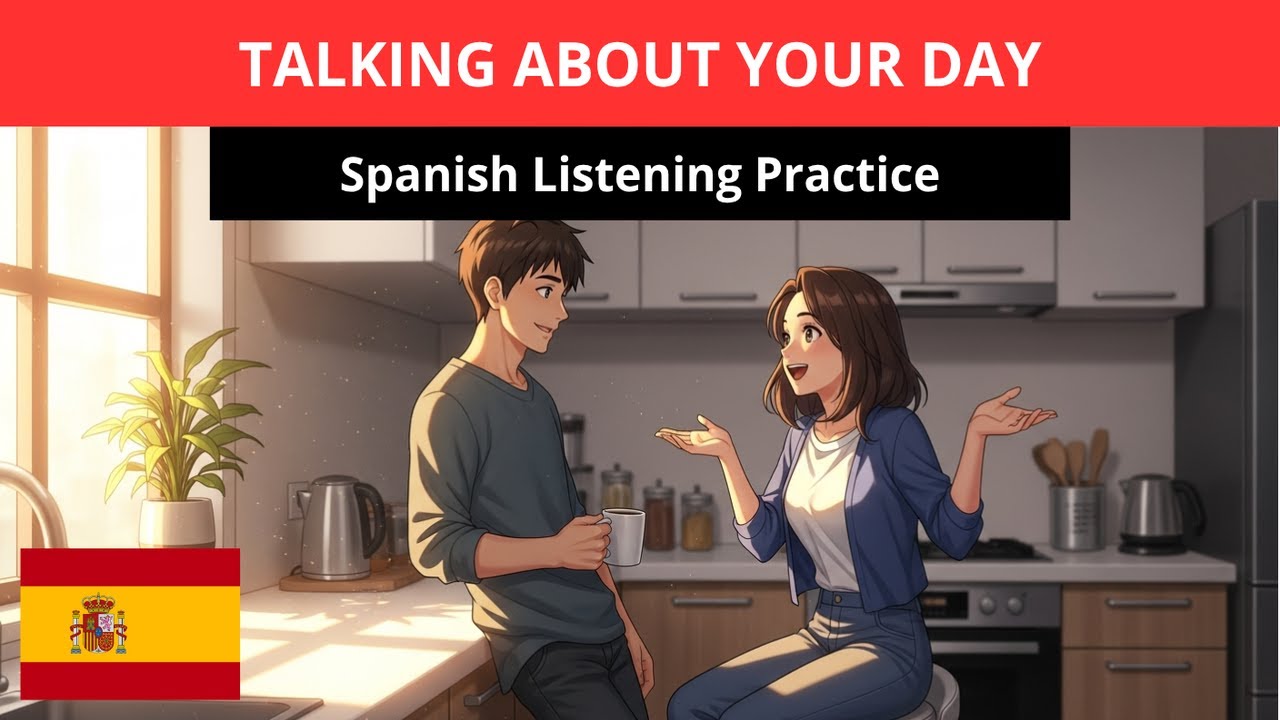 Talk About Your Day in Spanish | Mi Rutina Diaria | Spanish Listening Practice for Beginners
