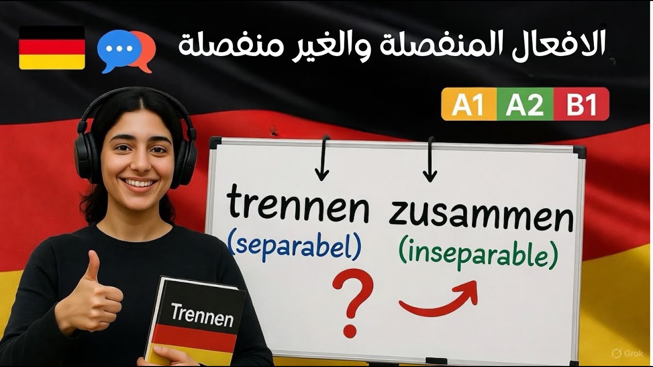 فك لغز الأفعال الألمانية: الأفعال المنفصلة والغير منفصلة (Trennbare & Untrennbare Verben)