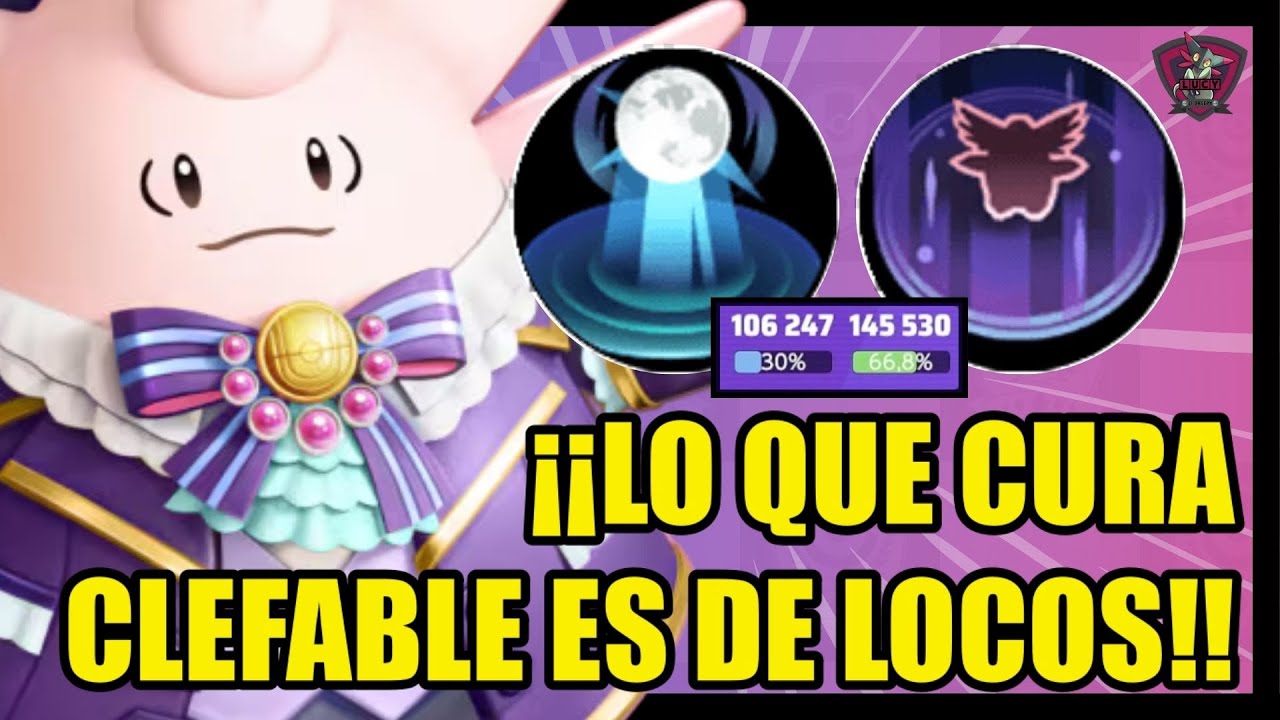 CLEFABLE CURA DEMASIADO CON ESTA BUILD🥵MEJORES OBJETOS Y MEDALLAS⭐BUILD CLEFABLE POKEMON UNITE