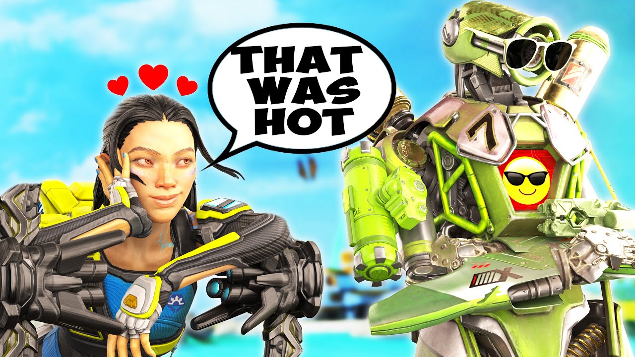 DIDN'T KNOW SHE HAD A MIC, TIL I CLUTCHED UP.. (Apex Legends)