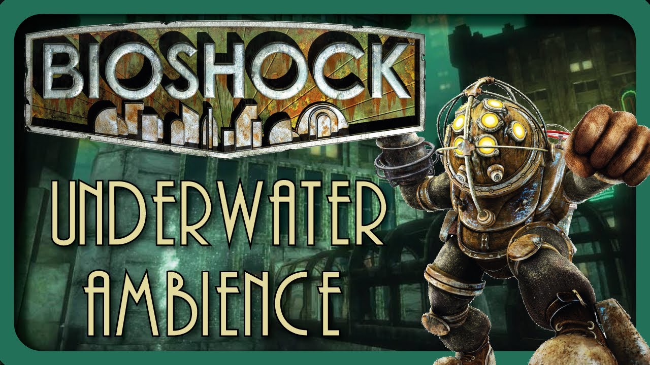 Bioshock underwater tunnels ambience with Big Daddys and music ASMR