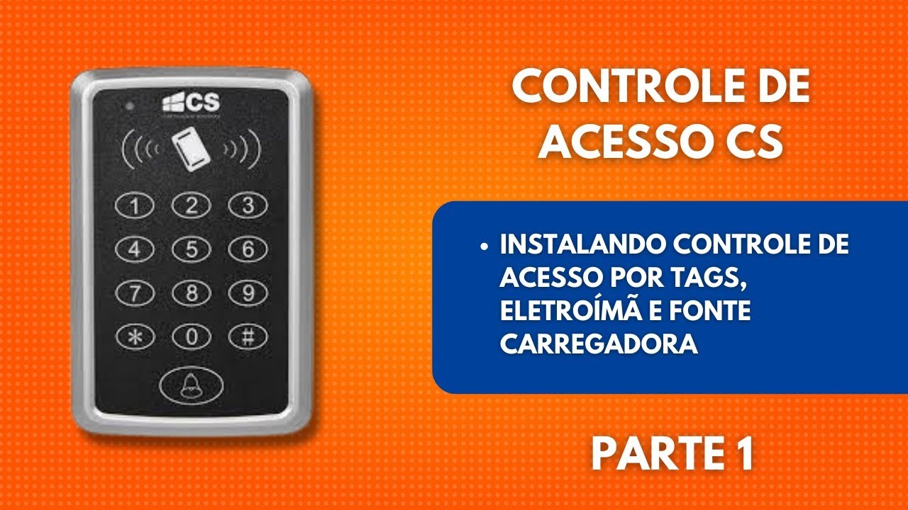 Instalando Controle de Acesso por Tags, eletroímã e fonte carregadora  Parte 1