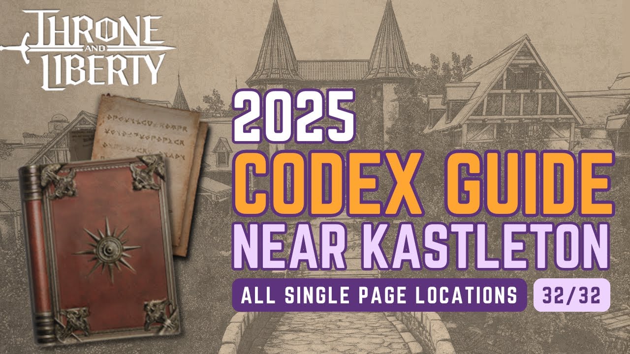 2025 Throne and liberty  Near Kastleton 32 Codex Collection Guide