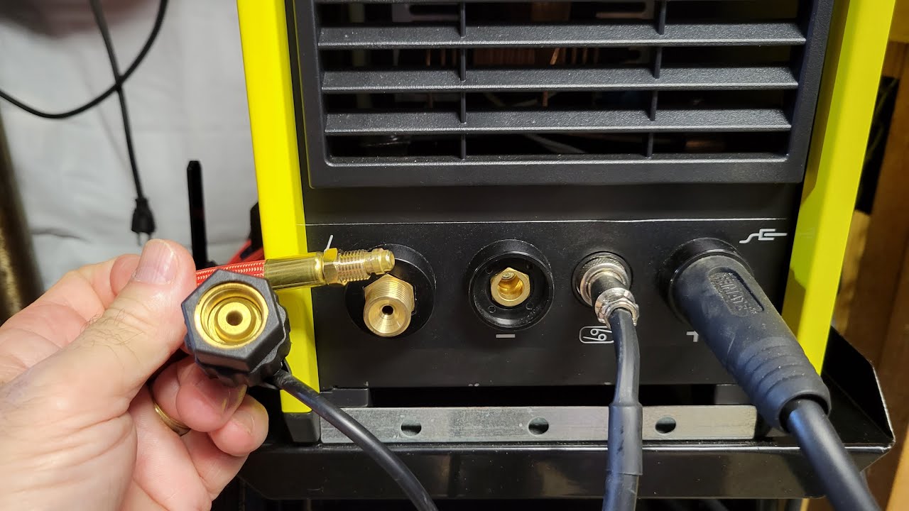 Adapt Super-Flex hose to TIG welder with European style, M16x1.5 connection.