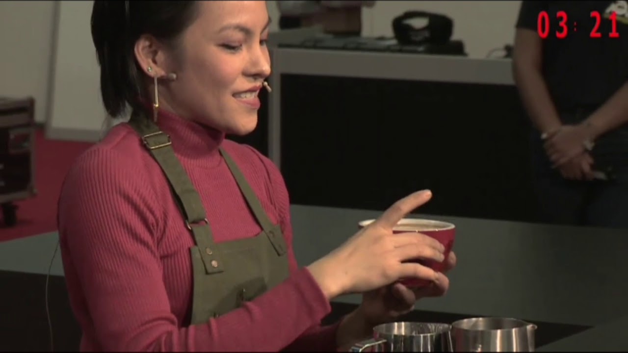 World latte art championship 2019 - jibbi the little (Australia)