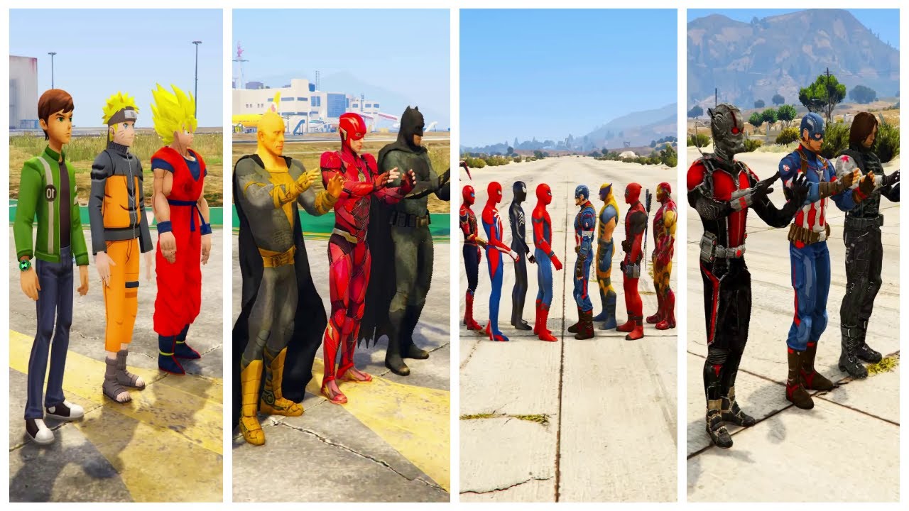 Marvel vs DC Final War | GTA 5 Superhero Fight #173