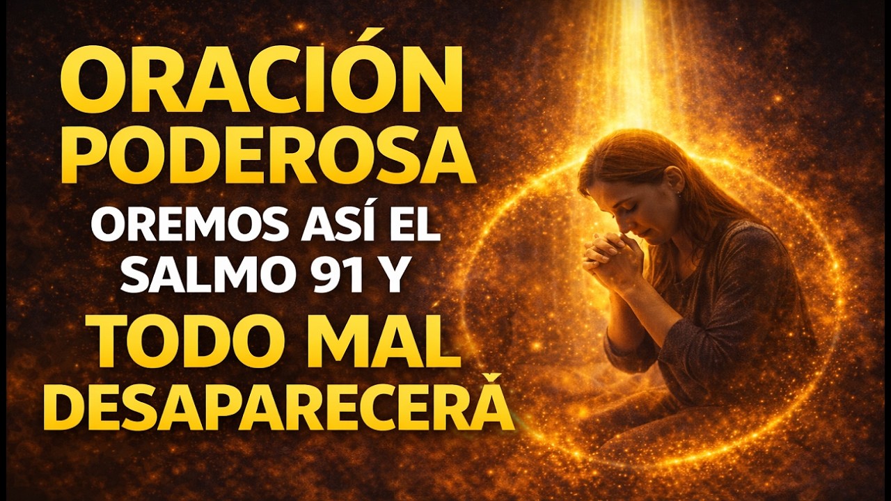 ORACIÓN PODEROSA   OREMOS ASÍ EL SALMO 91 Y TODO MAL DESAPARECERÁ