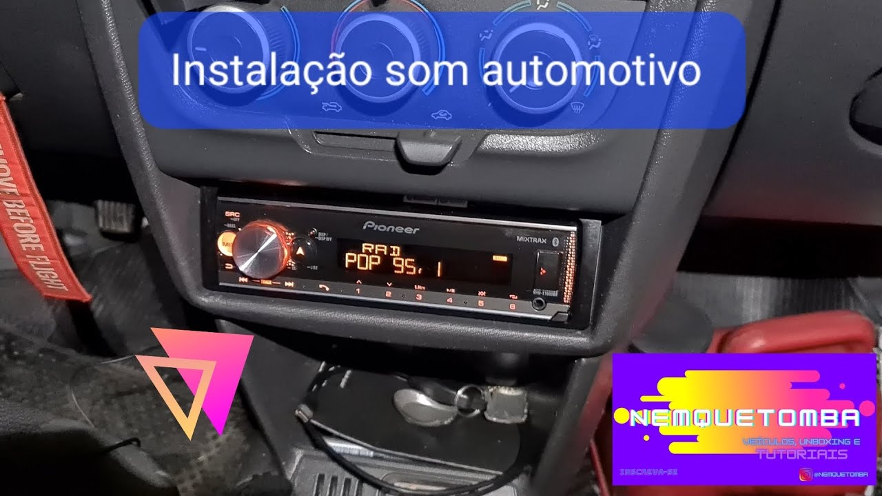 Como instalar som no carro? Eu ensino! Pionner MVH-X7000BR