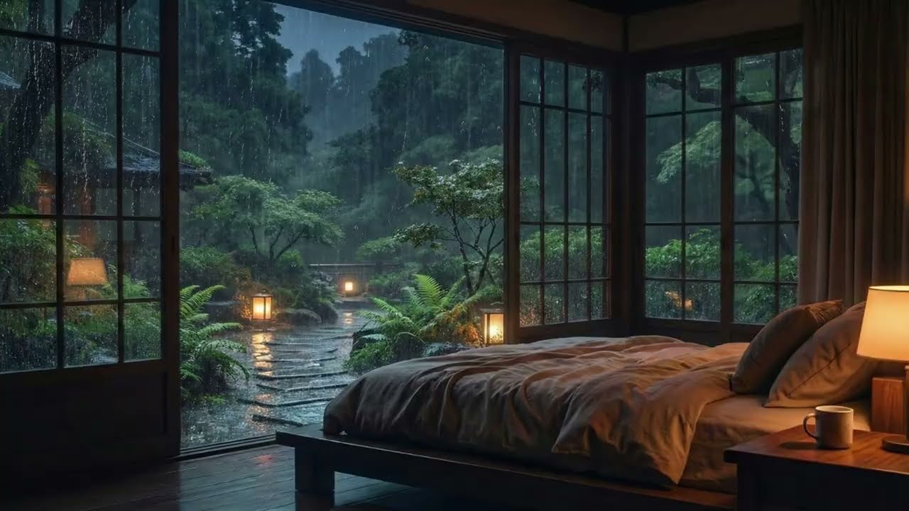 Relaxing Rain Sounds and Soft Piano Music for Deep Sleep, Stress Relief, and Peaceful Nights
