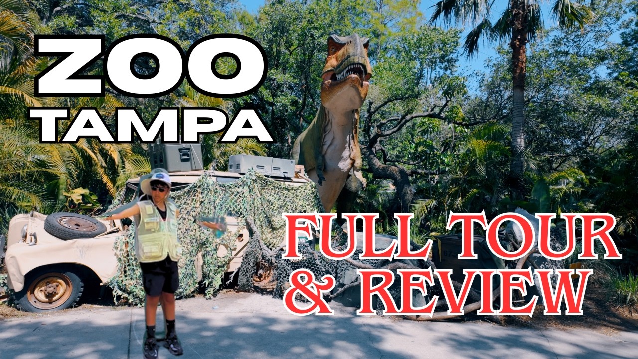 Full Tour of ZooTampa Florida at Lowry Park | + NEW Dinosaur Section 🦖