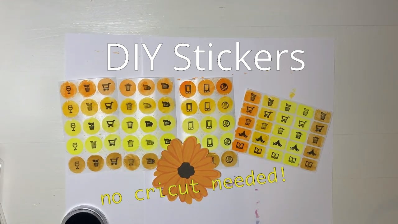 How to Make Easy Planner Stickers | Icon Sticker DIY