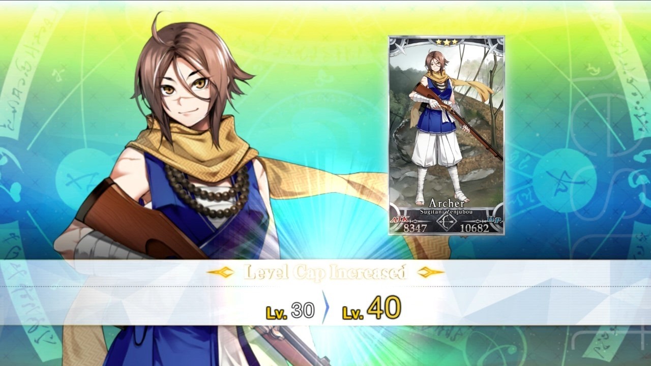 [FGO] Sugitani Zenjubou ascension 1-70Lv