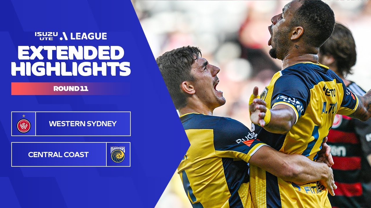 Western Sydney v Central Coast - Extended Highlights | Isuzu UTE A-League 2023-24 | Round 11