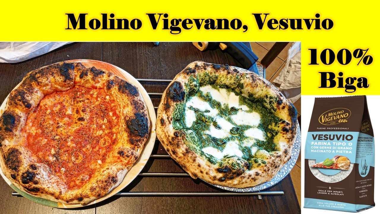 Pizza con Farina Molino Vigevano  Vesuvio - 100% Biga