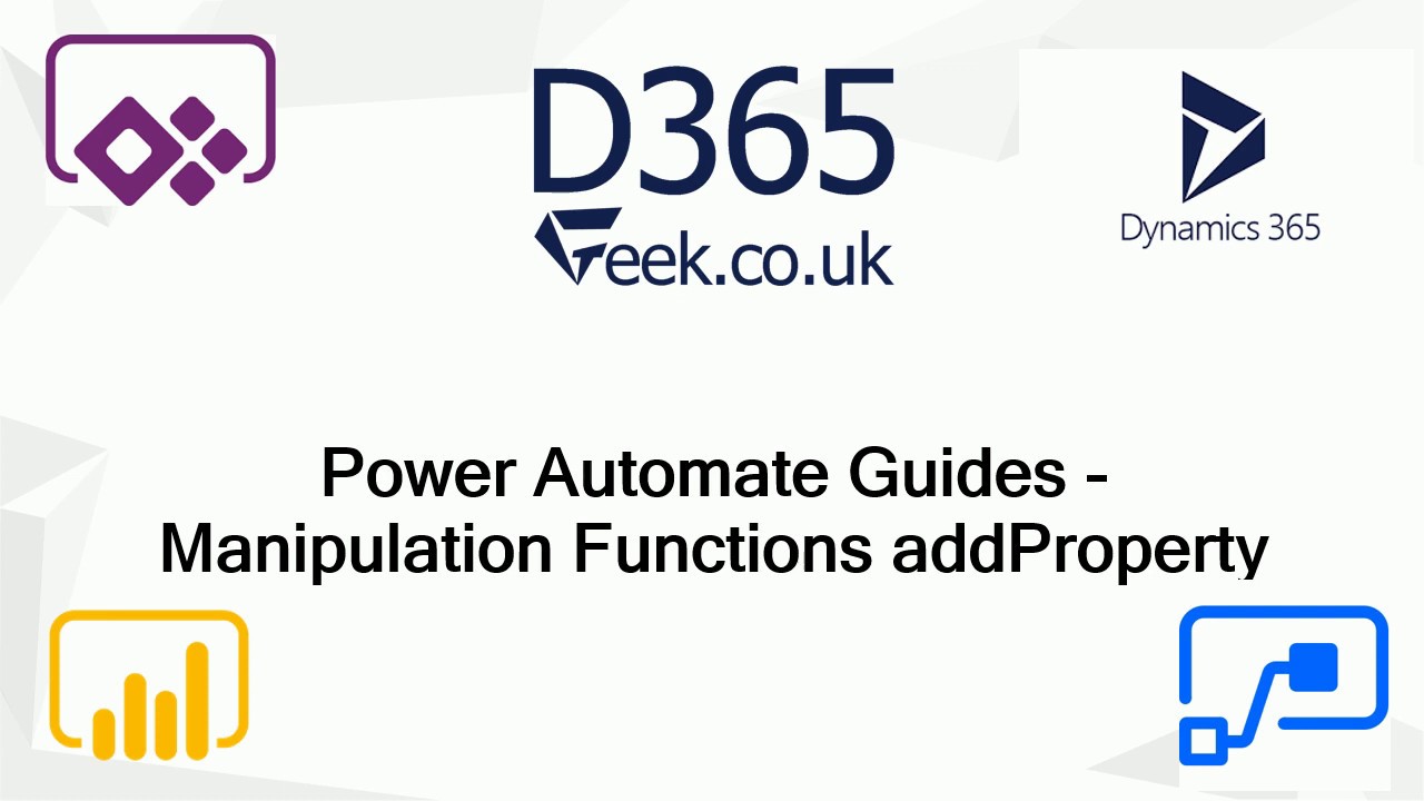 Power Automate Expressions How To:  addProperty