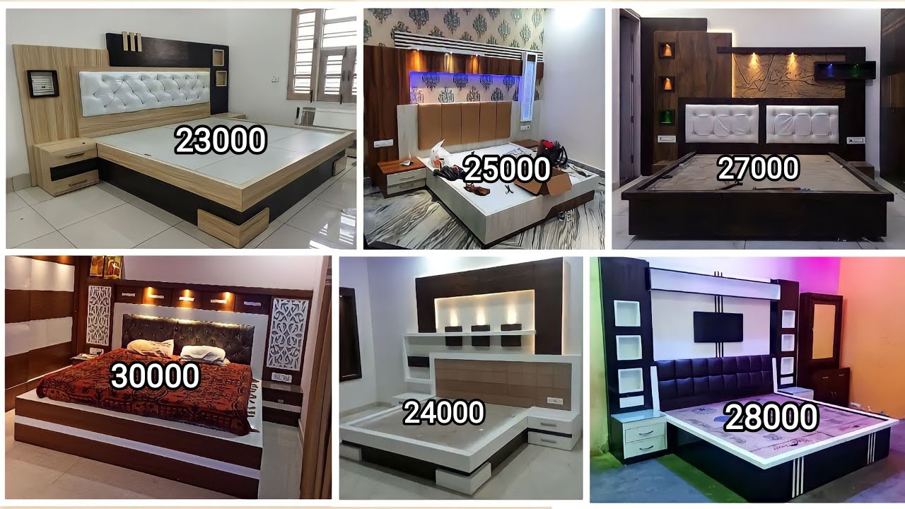 bed design 2023 - bed design in wood - double bed design - new bed design 2023