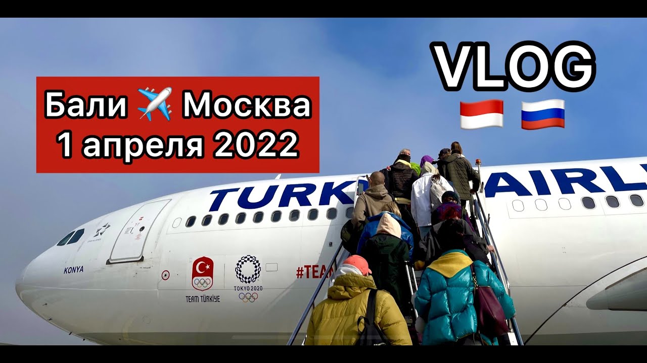 #VLOG | Путь Бали - Москва | Turkish Airlines . 2022