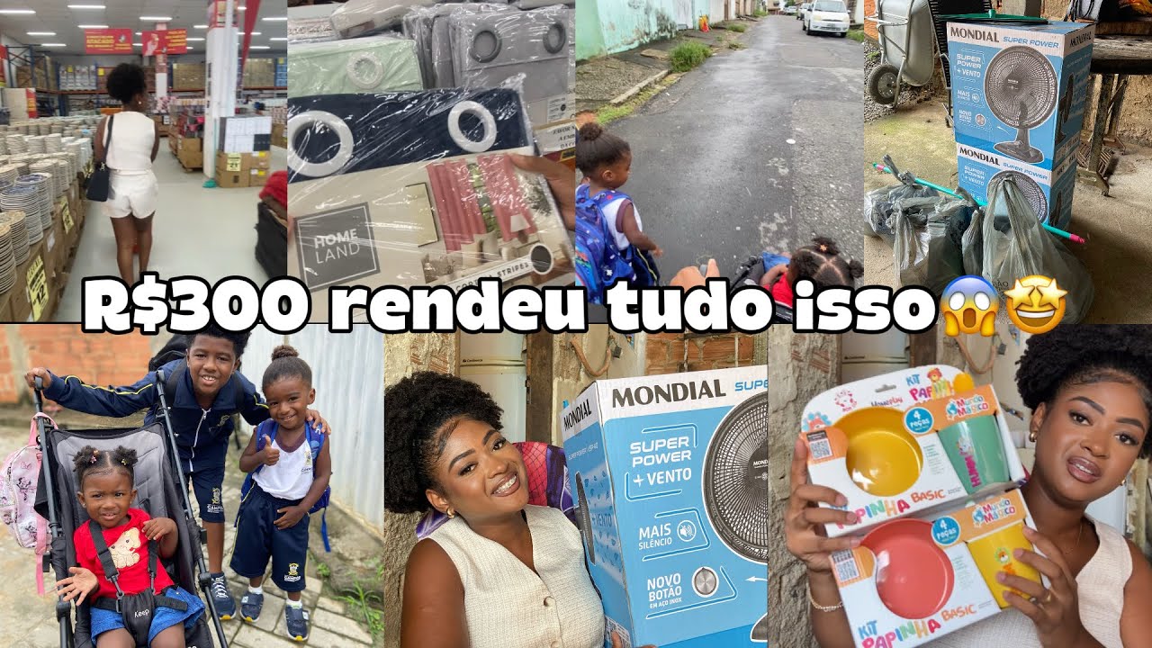 Primeiro dia de aula das crianças | rotina real + comprinhas de casa com R$300