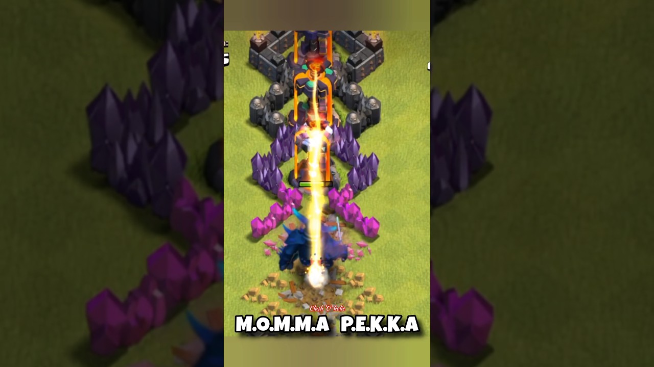 Все уровни Inferno Tower против M.O.M.M.A P.E.K.K.A🔥||Clash of Clans||#coc #cocchallenges #mommap...