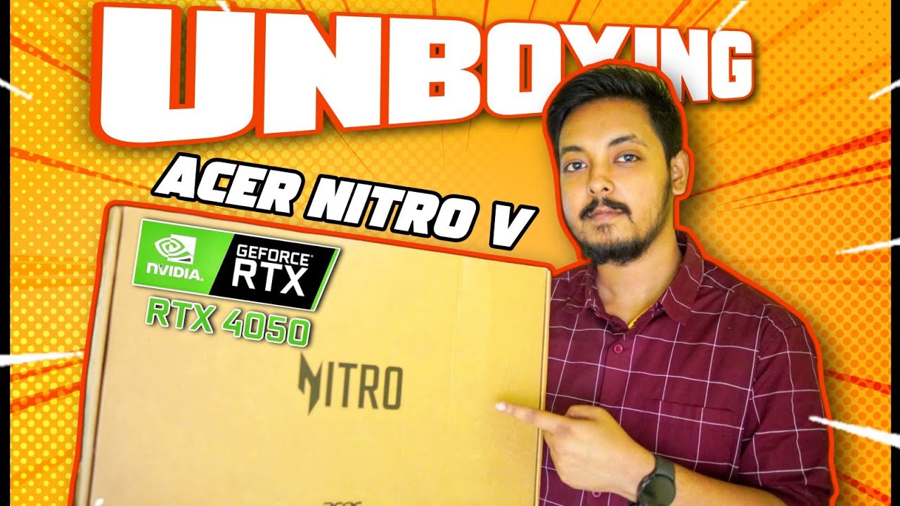 ACER NITRO V RTX 4050 Unboxing + CHANNEL UPDATE!! 🔥