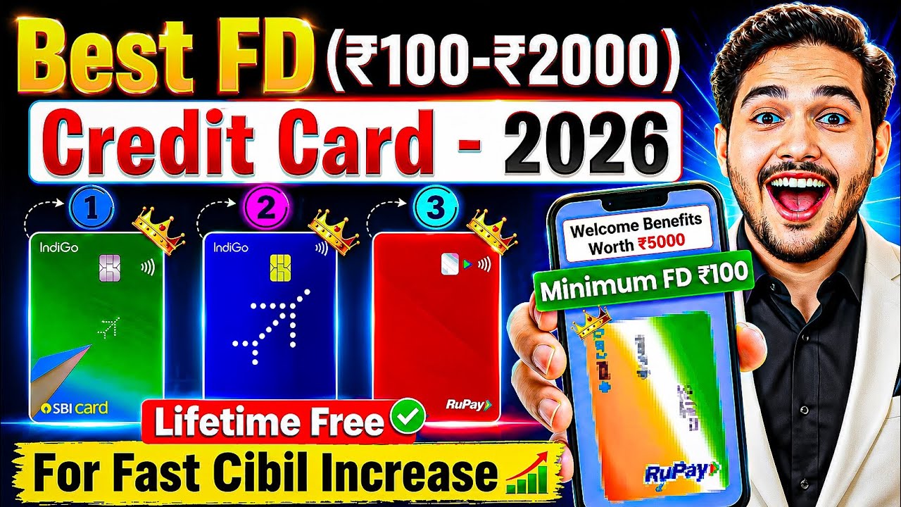 Top 3 FD-Based Credit Cards 2026 | Best Credit Cards Against Fixed Deposit in India | FD Credit Card