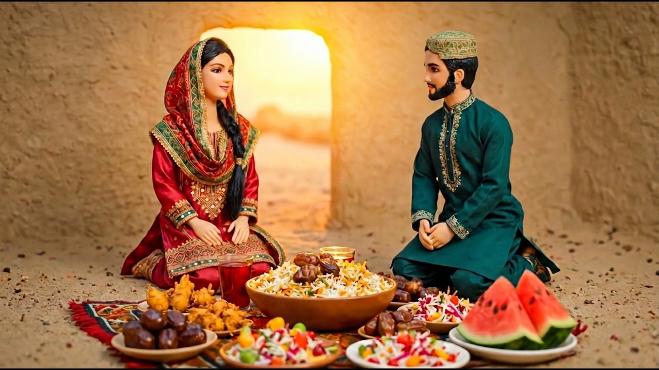 Miniature Doll Ramzan Iftari Cooking ASMR | Indian Village Tiny Kitchen Story