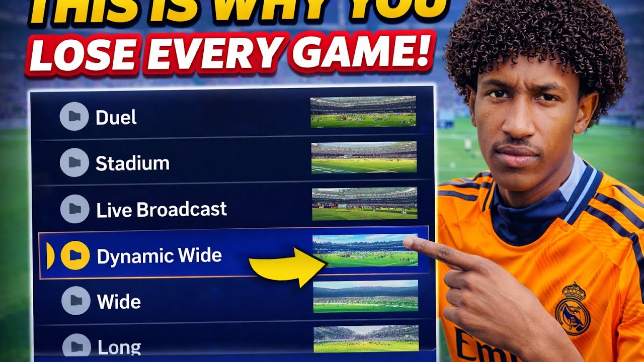 Best Camera Setting For The GAME 🎮 Efootball26