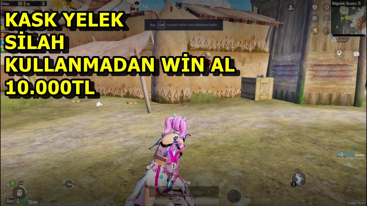 KASK YELEK SİLAH KULLANMADAN WİN AL 10.000 TL ! PUBG MOBİLE