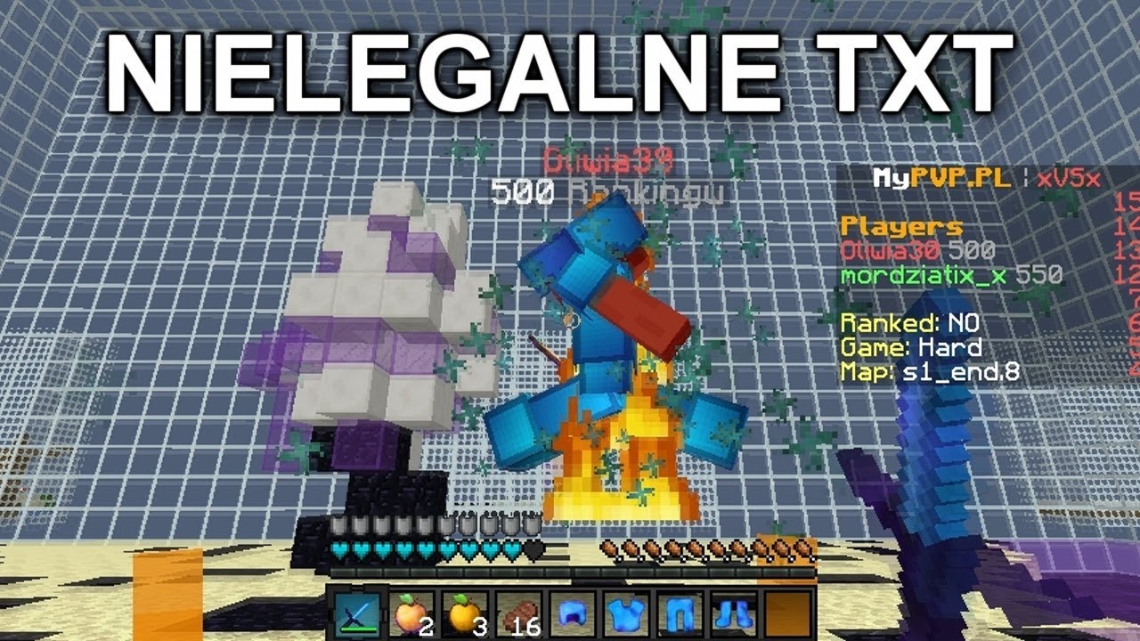 Nielegalny TXT do PVP | txt pvp Fisiowy pod FPS! [Minecraft TEXTUREPACK]