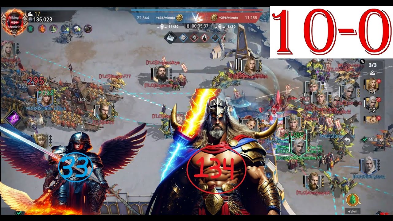 Viking Rise Gameplay - Blood Oath ROUND 10 Hogs S33 VS TLO S134