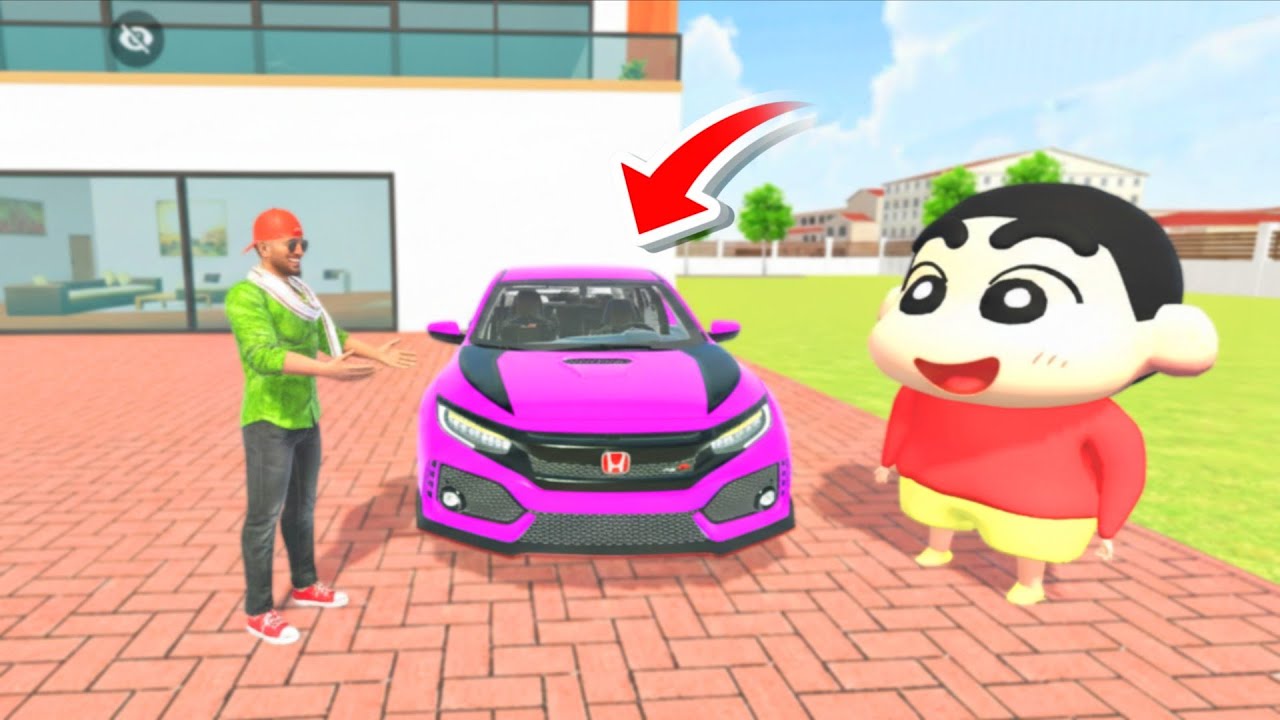 🤩 Franklin & Shinchan purchase New Supercar 🚘 in indian theft auto simulator 