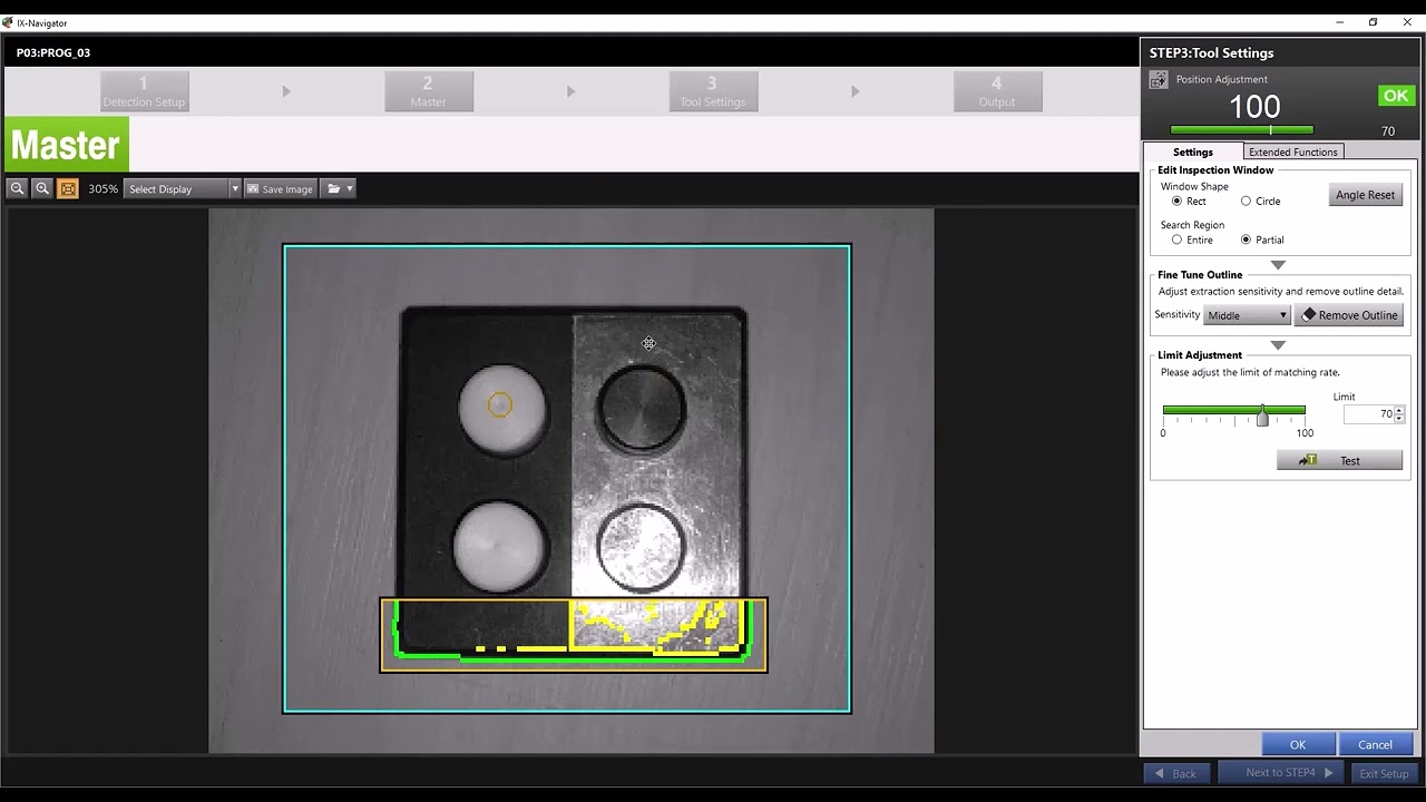 Scan Mode Position Adjustment Tool | IX Series