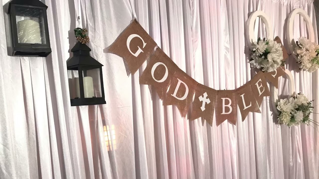 1st Holy communion small backyard project.