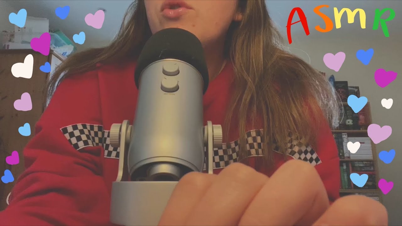 ASMR - Relaxing Hand Movements 👐 (mouth sounds)