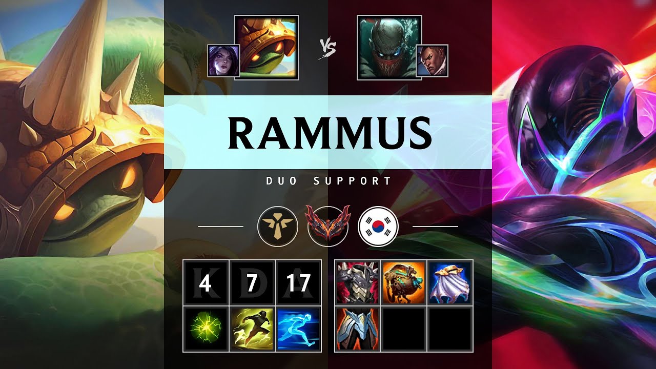Rammus Support vs Pyke - KR Grandmaster Patch 25.21