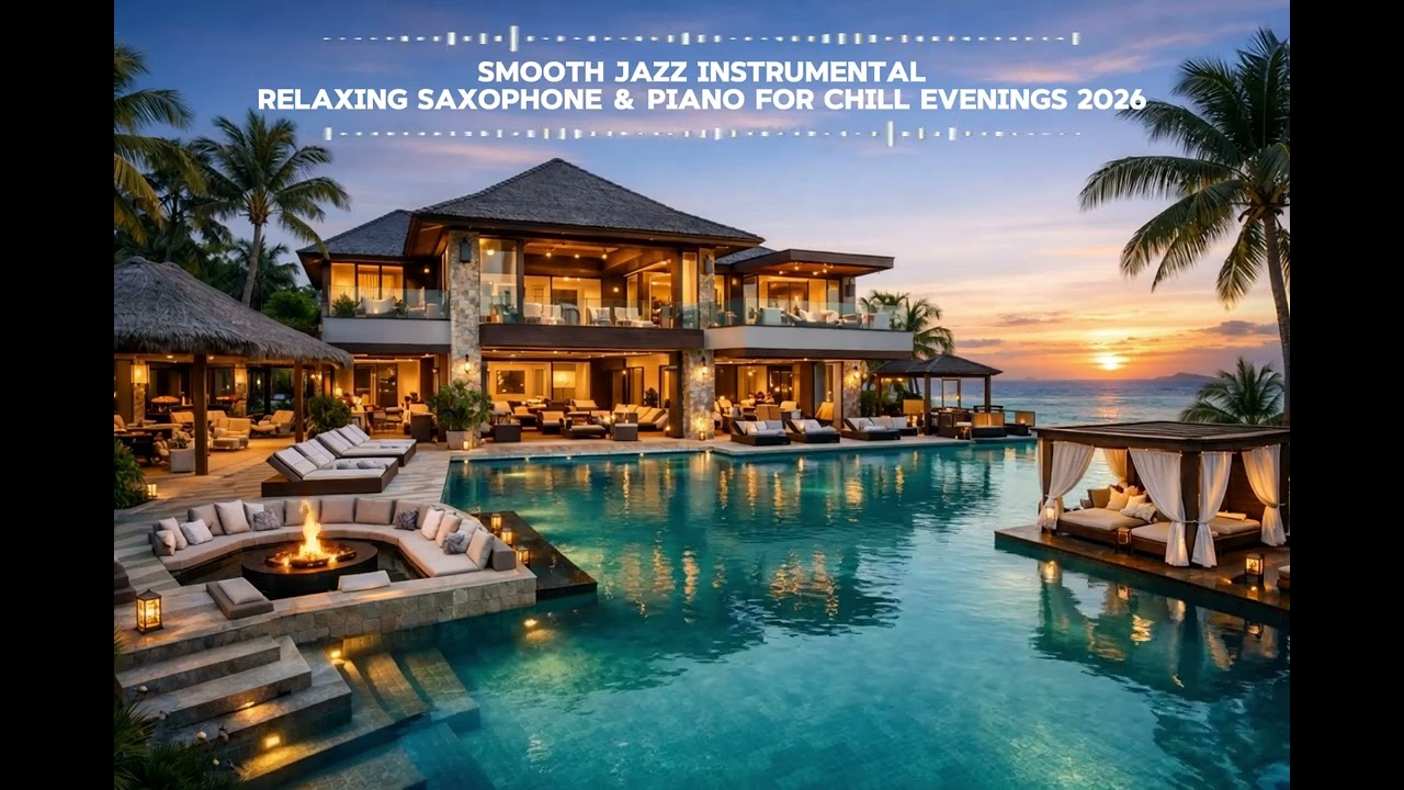 Smooth Jazz Instrumental | Relaxing Saxophone & Piano for Chill Evenings 2026