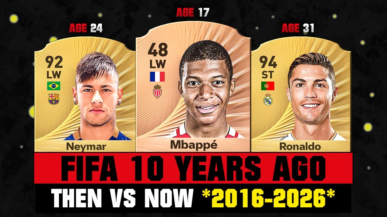 THIS IS HOW FIFA LOOKED 10 YEARS AGO VS NOW! 🤯😱 ft. Mbappe, Neymar, Ronaldo…