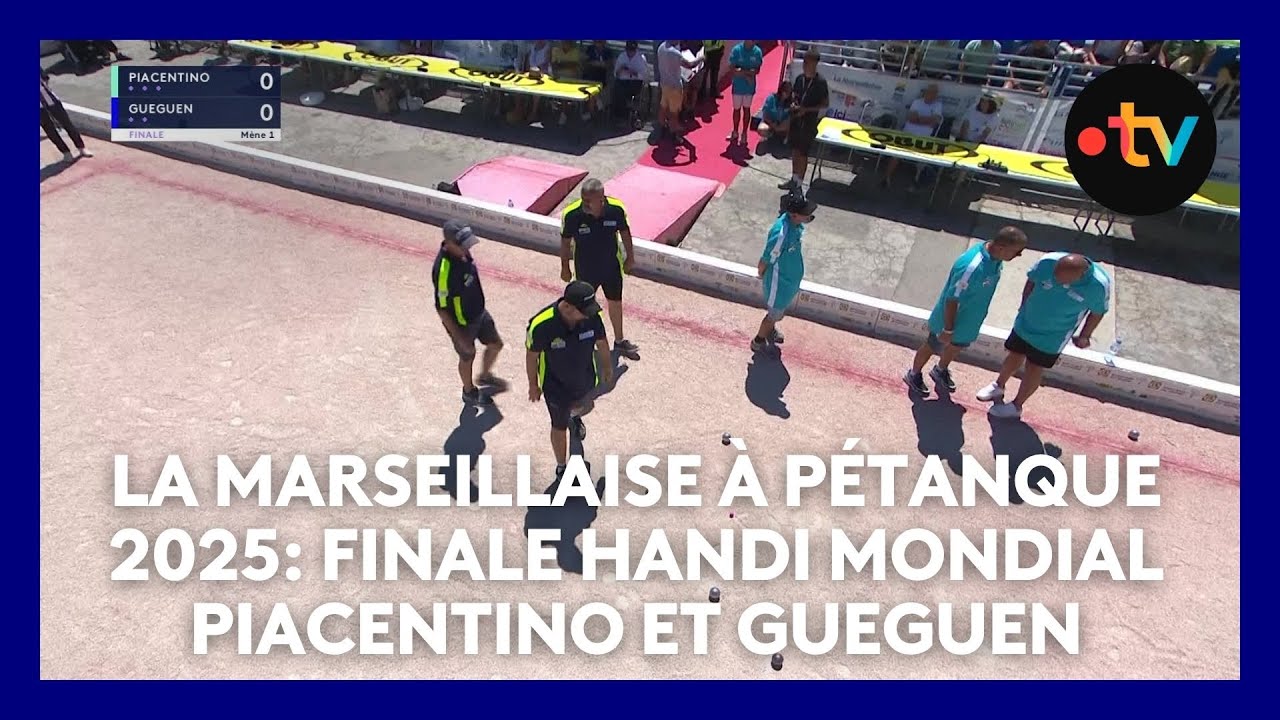 Mondial la Marseillaise &agrave; p&eacute;tanque 2025 : Finale handi Mondial p&eacute;tanque : Piacentino et Gueguen
