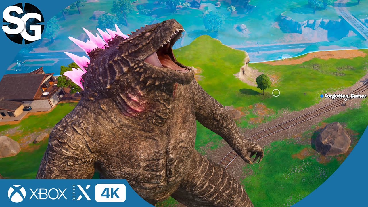 Fortnite Become Godzilla Gameplay Match (No Commentary) | Godzilla x Kong Event