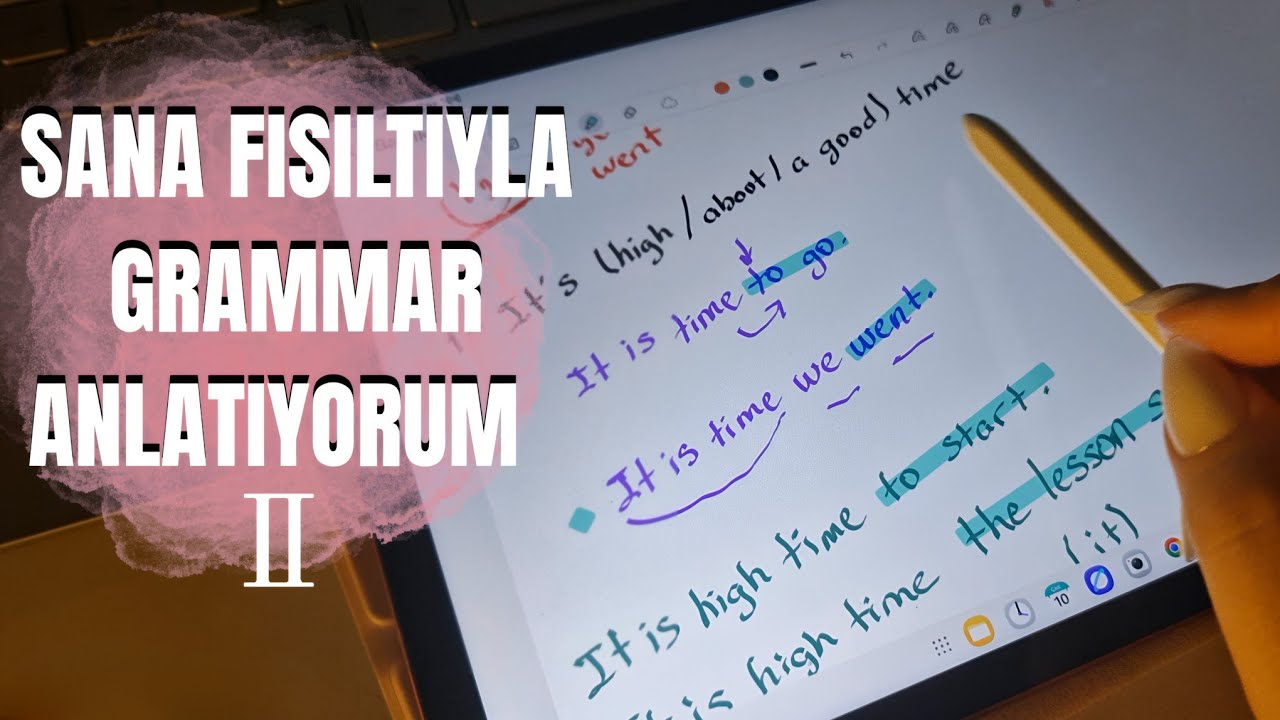 TÜRKÇE ASMR / yds için ingilizce tense sistemi anlatıyorum 2 👩‍🏫 (tablet asmr)