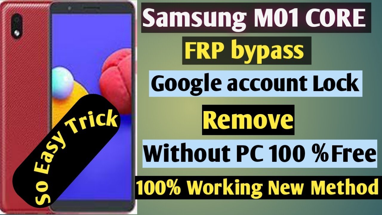 Samsung Galaxy M01 Core(SM-M13f) FRP Bypass || Google Account Bypass Without PC 100%free