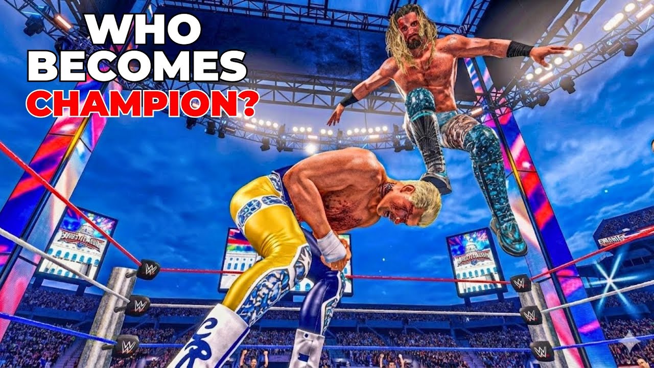 Cody Rhodes vs Seth Rollins | Undisputed Championship Match – WWE 2K25 Gameplay (No Commentary)