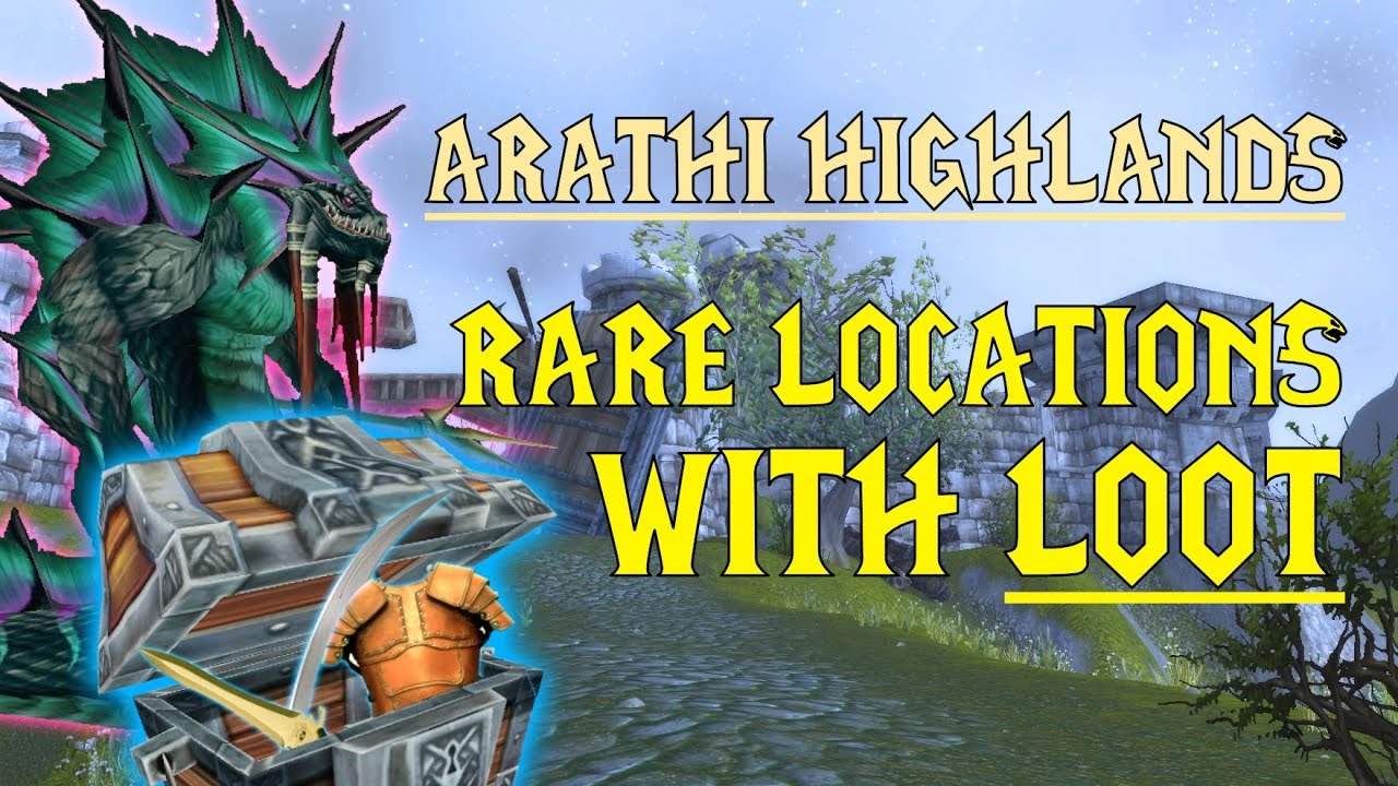 WoW Classic - Rare Mob Locations + UNIQUE LOOT - Arathi Highlands