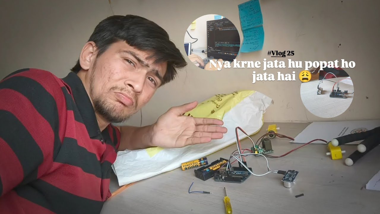 Nya Krne jata hu popat ho jata hai 😩 | Sunday = Robo Car + Coding 😎 | Engineering Life Vlog