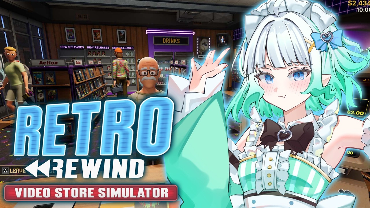 【RETRO REWIND - VIDEO STORE SIMULATOR】nostalgic capitalism!!【Maid Mint Fant&ocirc;me】